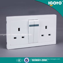 Igoto Al9013 Double 13A Electrical Wall Switch and Socket